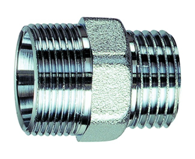 RACCORDO DIRITTO MASCHIO IN OTTONE CROMATO 3/4 ø18 C/KIT RAME M 24X19   FAR RUBINETTERIE