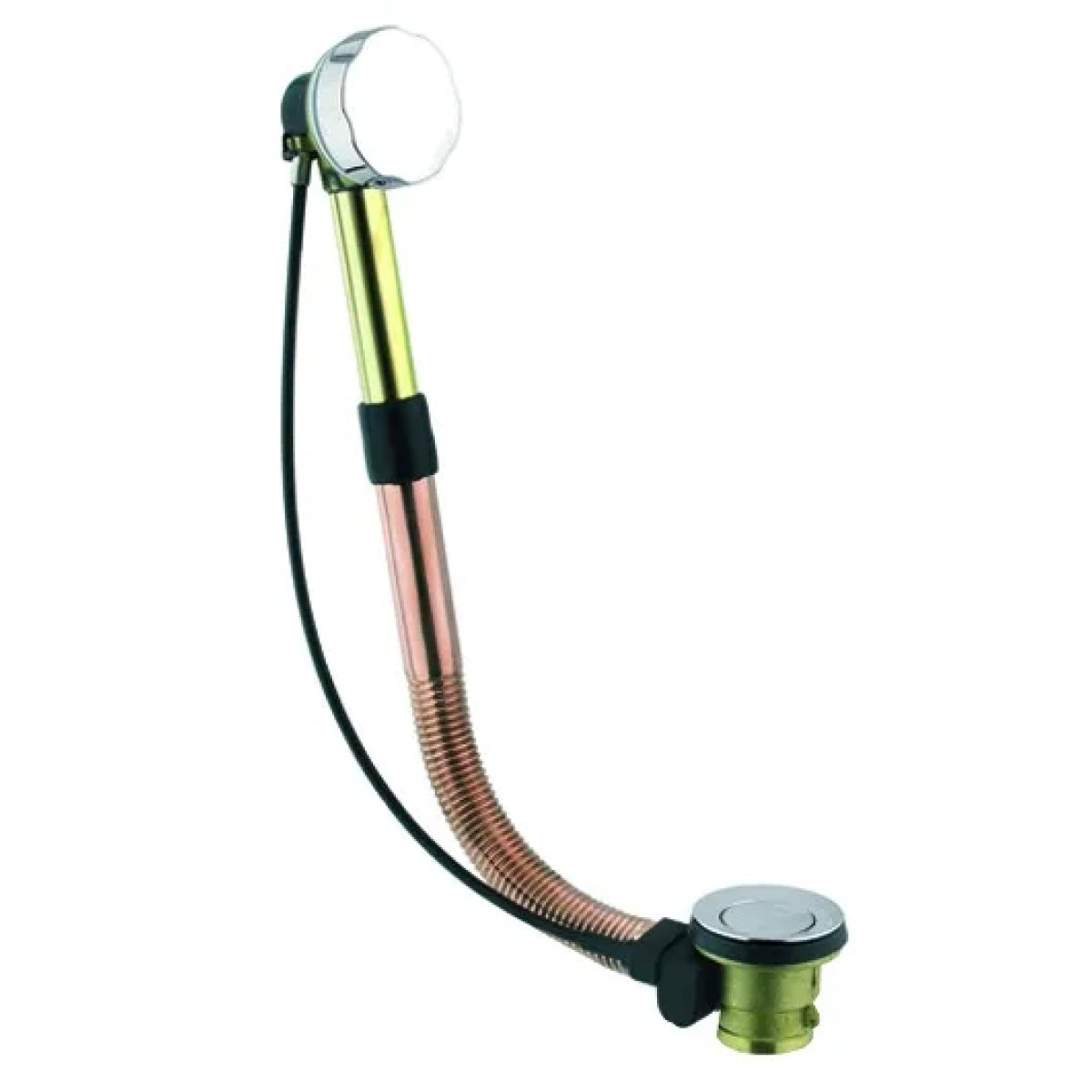 COLONNA VASCA CON SCARICO AUTOMATICO IN OTTONE CROMATO    NINGBO LIANHE AIHUA IMPORT AND