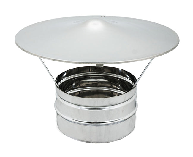 CAPPELLO CINESE MONOPARETE ACCIAIO INOX AISI 316 ø200   EUROPROFIL SRL