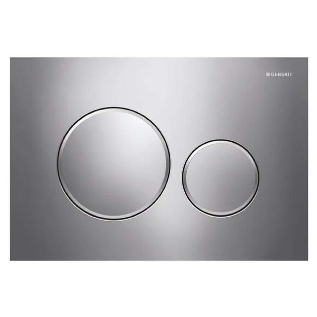 PLACCA 2 TASTI MODELLO SIGMA 20 CROMATO/SATINATO/CROMATO   GEBERIT