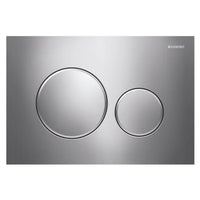 PLACCA 2 TASTI MODELLO SIGMA 20 CROMATO/SATINATO/CROMATO   GEBERIT