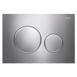 PLACCA 2 TASTI MODELLO SIGMA 20 CROMATO/SATINATO/CROMATO   GEBERIT