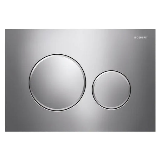 PLACCA 2 TASTI MODELLO SIGMA 20 CROMATO/SATINATO/CROMATO   GEBERIT