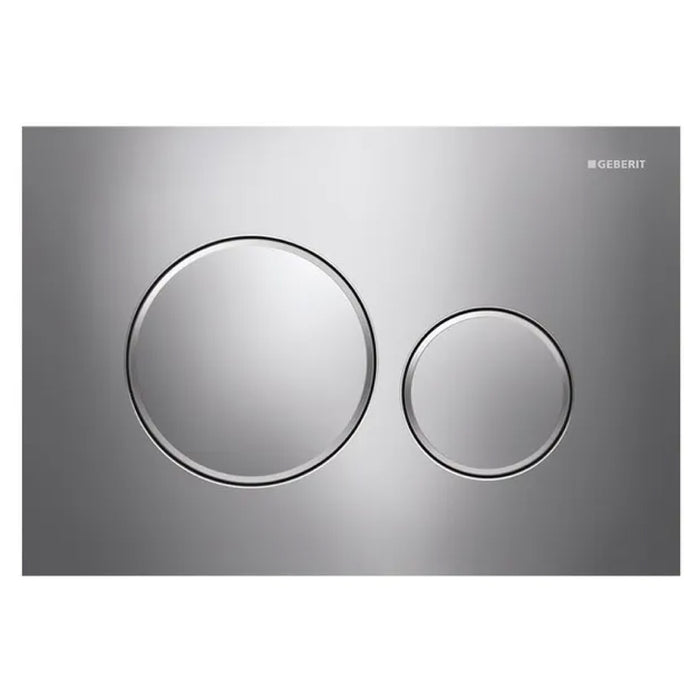 PLACCA 2 TASTI MODELLO SIGMA 20 CROMATO/SATINATO/CROMATO   GEBERIT