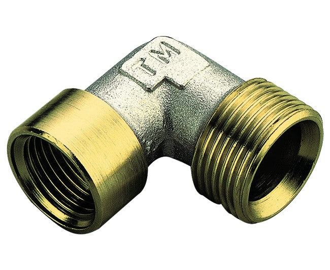 RACCORDO CURVO FEMMINA IN OTTONE GIALLO MODELLO WATERBLOCK-GN 1/2   TIEMME RACCORDERIE SPA