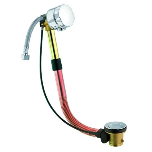 COLONNA VASCA CON SCARICO AUTOMATICO E EROGAZIONE IN OTTONE CROMATO    C.G.S. SRL