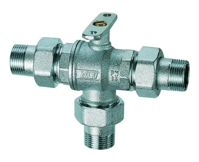 VALVOLA DI ZONA A SFERA A PASSAGGIO TOTALE A TRE VIE MOTORIZZABILE 1/2   FAR RUBINETTERIE