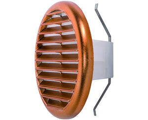 GRIGLIA CIRCOLARE UNIVERSALE IN MATERIALE TERMOPLASTICO CON MOLLE RECLINABILI A 90  ° RAMATA  EE ¸80/125   VECAM-CO S.P.A