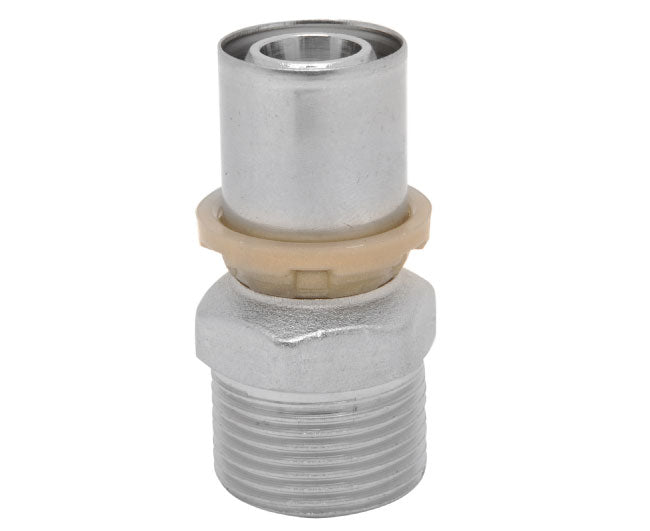 RACCORDO DIRITTO MASCHIO PER TUBO MULTISTRATO A PRESSARE MODELLO SEMPITER 3/4 Ø26X3   ICMA  S.P.A.