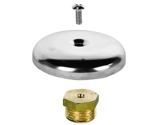 TAPPO MASCHIO IN OTTONE GIALLO CON ROSONE CROMATO SERIE 5000 1/2  PETTINAROLI