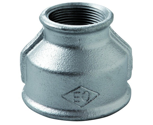 RACCORDO RIDOTTO FEMMINA FEMMINA IN GHISA MALLEABILE ZINCATO 1x3/4   GEORG FISHER
