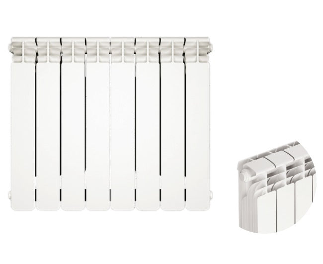 RADIATORE IN ALLUMINIO PRESSOFUSO MODELLO MAGMA+ 500/95  WATT 129  RAL 9010   FARAL