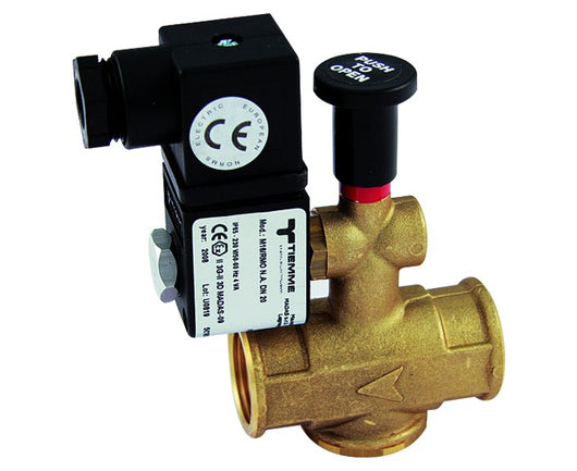 ELETTROVALVOLA PER GAS NORMALMENTE APERTA 3/4  230 VAC   TIEMME RACCORDERIE SPA
