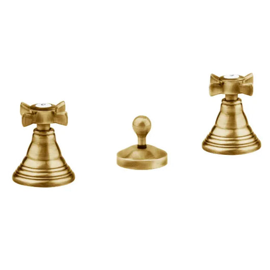 BATTERIA RUBINETTO BIDET 3 FORI SERIE ORIENTES BRONZATO SCARICO 11/4   RUBINETTERIE EURORAMA S.P.A.