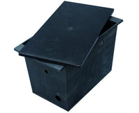 Vaso di espansione aperto in PVC capacità 30 litri con raccordi in nylon rinforzato