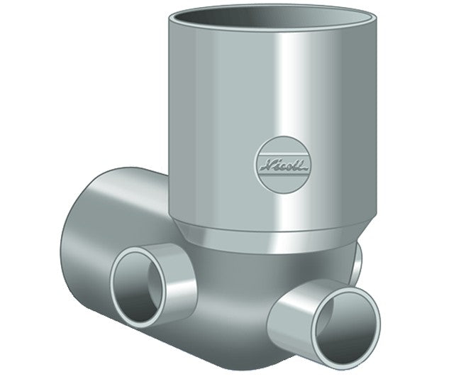 CURVA WC CON 3 ATTACCHI ø 100x40x40x40   NICOLL S.R.L.