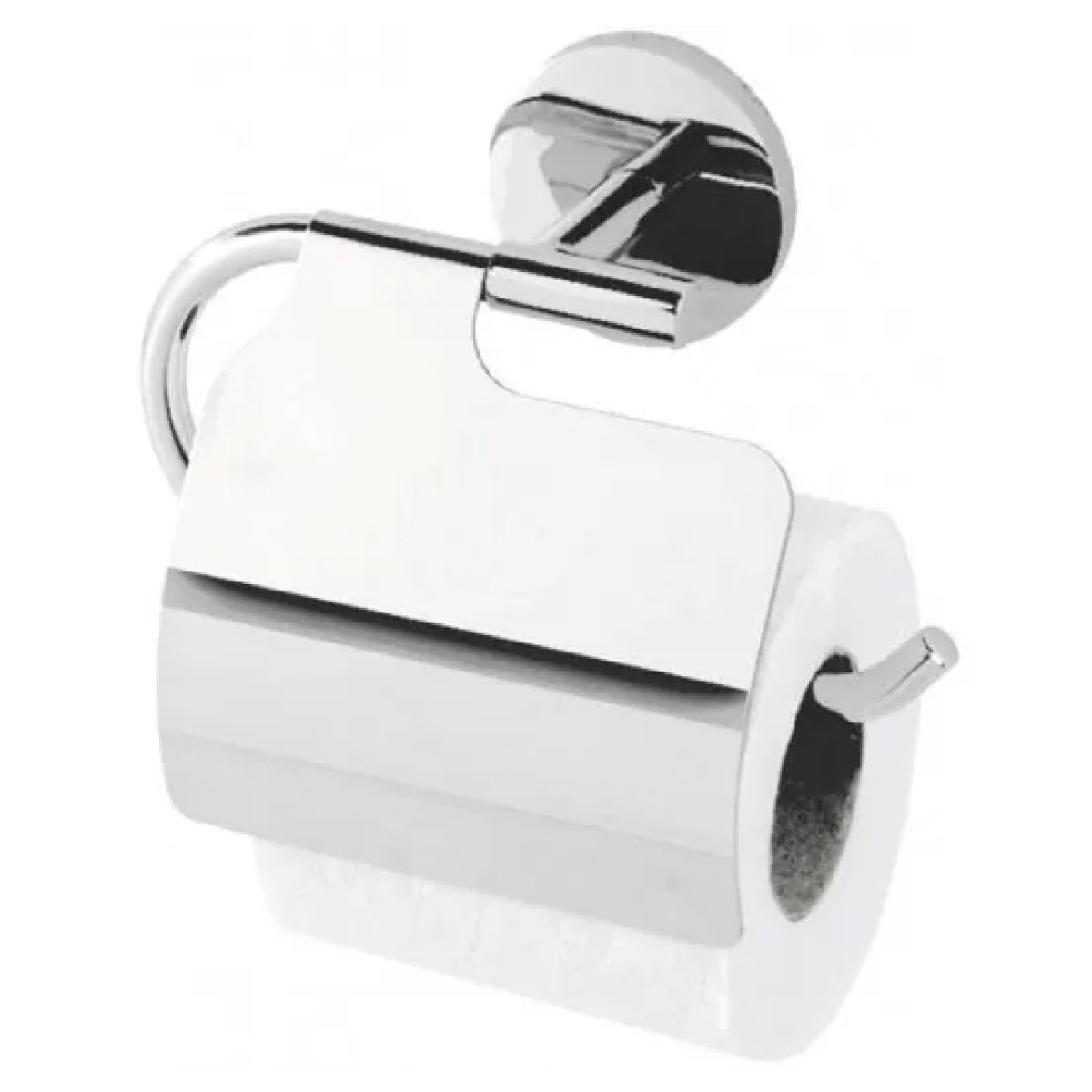 PORTAROTOLO IN ACCIAIO CROMATO MODELLO BORA DIM. CM(LXP):19,5X5  CROMO   Idroweb