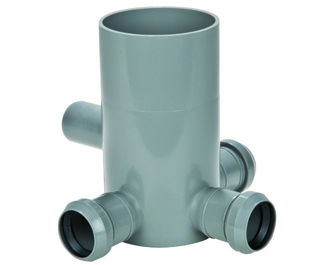 Pozzetto a pavimento alto 4 vie innesto in pp  ø 50  h= 19,2 cm  Nicoll s.r.l.