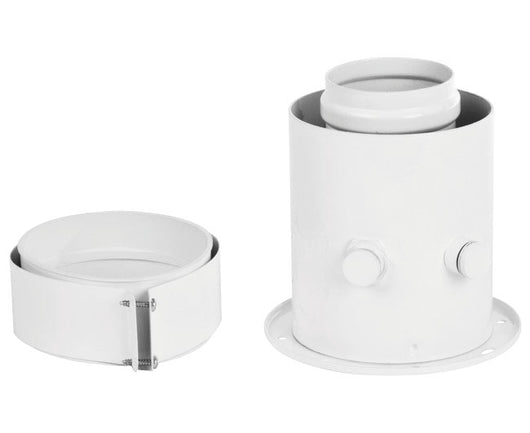 PARTENZA COASSIALE CON ISPEZIONE BIANCA ø60/100   PUCCI SRL