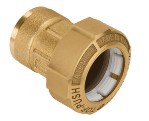 RACCORDO DRITTO FEMMINA IN OTTONE TOF-PUSH ø25X3/4   EFFEBI S.P.A.