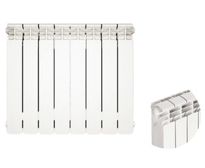 RADIATORE IN ALLUMINIO PRESSOFUSO MODELLO MAGMA+ 600/95  WATT 149  RAL 9010   FARAL