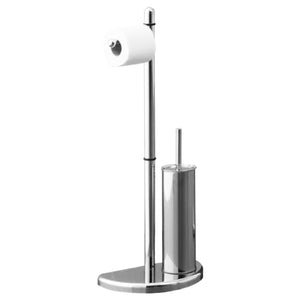 Piantana porta rotolo e scopino in acciaio gedy hibiscus hi32