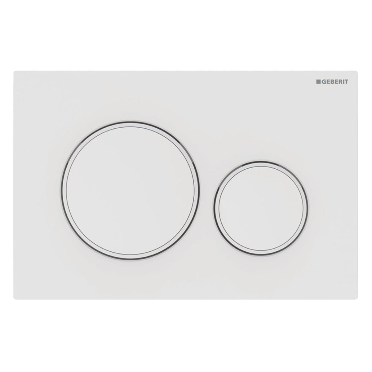 PLACCA 2 TASTI MODELLO SIGMA 20 BIANCO OPACO/BIANCO/BIANCO OPACO   GEBERIT