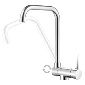RUBINETTO MISCELATORE MONOCOMANDO PER LAVELLO SERIE BOREALIS 3/8   Idroweb