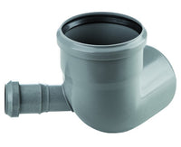 CURVA WC 87  ° AD INNESTO IN PP CON ATTACCO LATERALE SINISTRO SERIE ED TECH  EE ¸110/50   WAVIN ITALIA S.P.A.