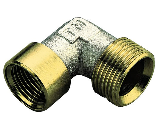 RACCORDO CURVO FEMMINA IN OTTONE GIALLO MODELLO WATERBLOCK-GN 3/4   TIEMME RACCORDERIE SPA