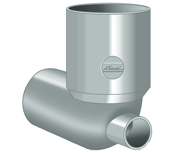 CURVA WC CON ATTACCO FRONTALE ø 100x40   NICOLL S.R.L.