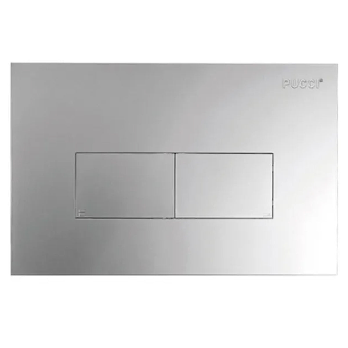 PLACCA 2 TASTI MODELLO ECO 33 CROMATA   PUCCIPLAST Srl