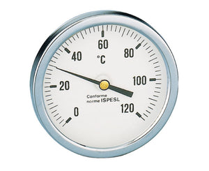 TERMOMETRO ATTACCO POSTERIORE ø80   0-120 GRADI   CALEFFI SPA