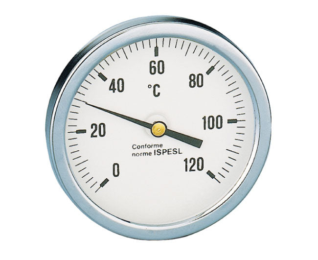 TERMOMETRO ATTACCO POSTERIORE ø80   0-120 GRADI   CALEFFI SPA
