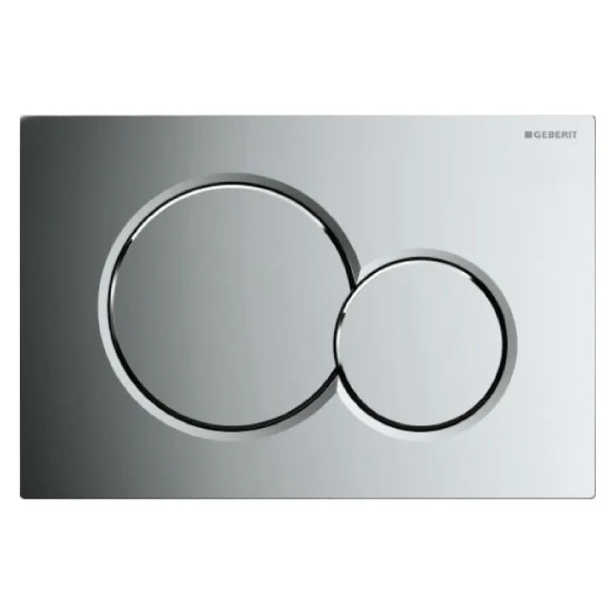 PLACCA 2 TASTI MODELLO SIGMA 01 CROMATA LUCIDA   GEBERIT