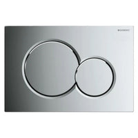 PLACCA 2 TASTI MODELLO SIGMA 01 CROMATA LUCIDA   GEBERIT