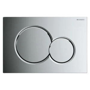 PLACCA 2 TASTI MODELLO SIGMA 01 CROMATA LUCIDA   GEBERIT
