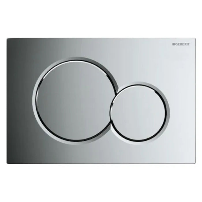 PLACCA 2 TASTI MODELLO SIGMA 01 CROMATA LUCIDA   GEBERIT