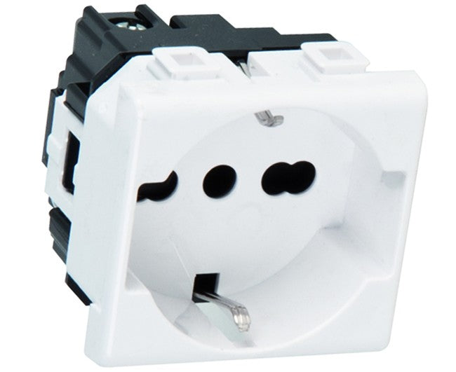 PRESA STANDARD SCHUKO BIVALENTE 16A MATIX