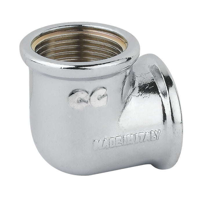 RACCORDO CURVO INTERMEDIO IN OTTONE CROMATO SERIE 1500 3/4   TIEMME RACCORDERIE SPA