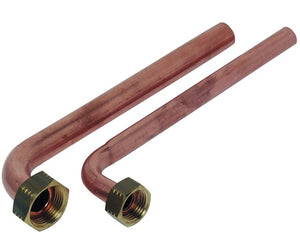 CURVETTA RAME CON CARTELLA + DADO 3/4ø18x200 MM