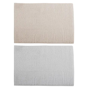 TAPPETINO DA BAGNO MODELLO CHENILLE CM.40X60 GRIGIO   Idroweb