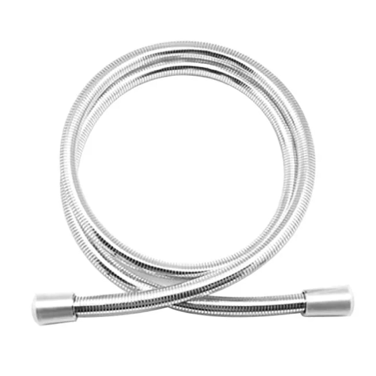 LACCIO DOCCIA FLESSIBILE IN PVC CON DOPPIO ATTACCO CONICO SILVER METALLIC CM 200   PARIGI S.P.A.