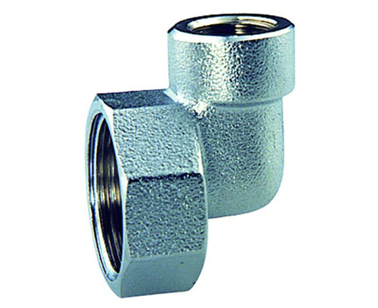 TAPPO DI TESTA FEMMINA A SQUADRO IN OTTONE CROMATO CON ATTACCO SFIATO 1X3/8   FAR RUBINETTERIE