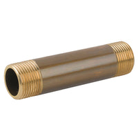 TRONCHETTO IN OTTONE GIALLO MASCHIO MASCHIO FILETTO CORTO SERIE 1500 3/8X 100    PETTINAROLI