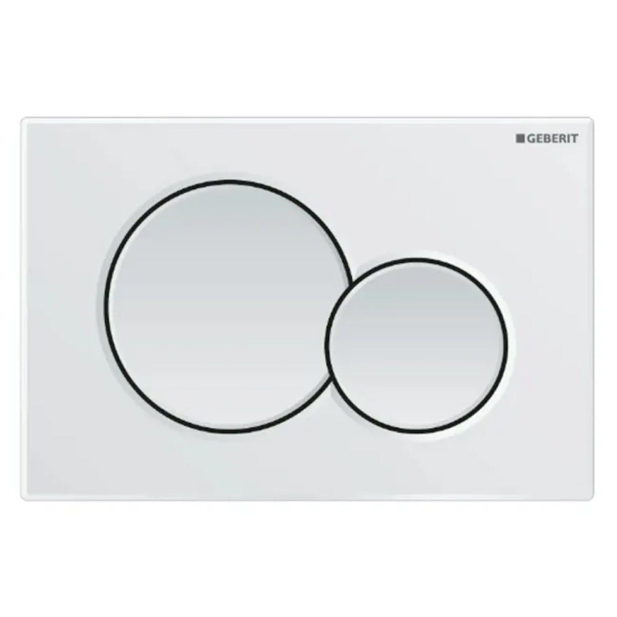 PLACCA 2 TASTI MODELLO SIGMA 01 BIANCA   GEBERIT