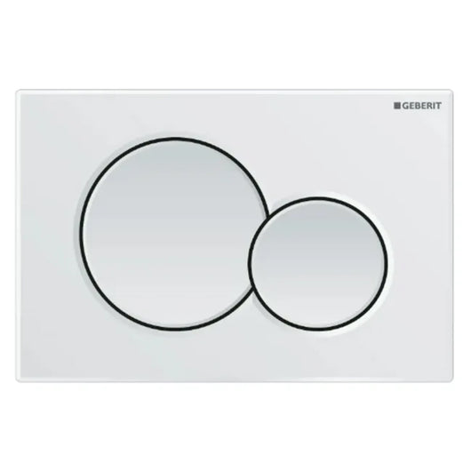PLACCA 2 TASTI MODELLO SIGMA 01 BIANCA   GEBERIT