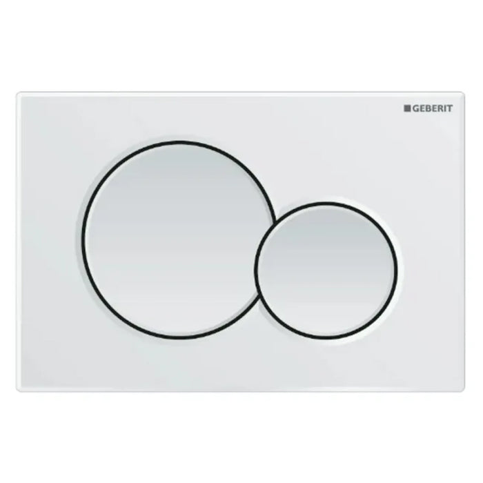 PLACCA 2 TASTI MODELLO SIGMA 01 BIANCA   GEBERIT