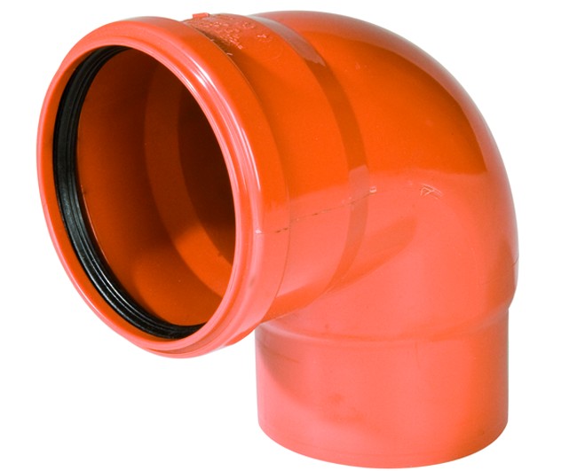 CURVA RIDOTTA 87  ° AD INNESTO IN PVC CON GUARNIZIONE SERIE SITECH+  EE ¸100/110   WAVIN ITALIA S.P.A.