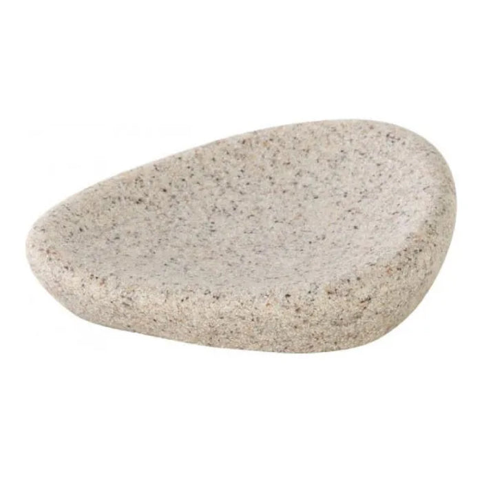 PORTASAPONE IN POLIRESINA MODELLO STONE DIM.CM (LXP):10X6  GRIGIO   BRAND SRL